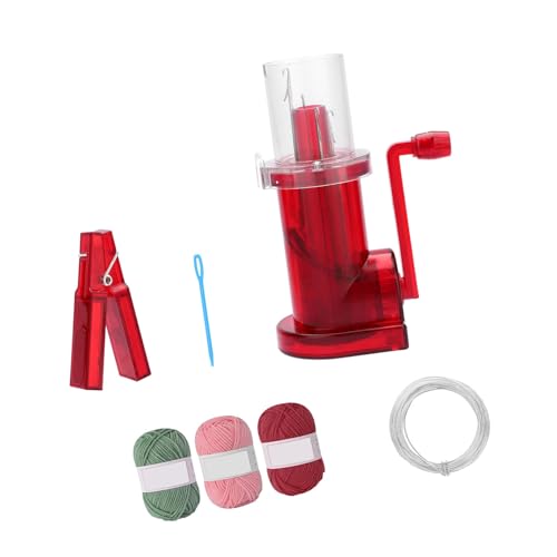 Thewasc Armbänder Strickwerkzeug Strickmaschine Handbetriebene Schnur Stricken Armbänder Weben Maschine mit Garn Nadel Schnur Flechtgerät von Thewasc