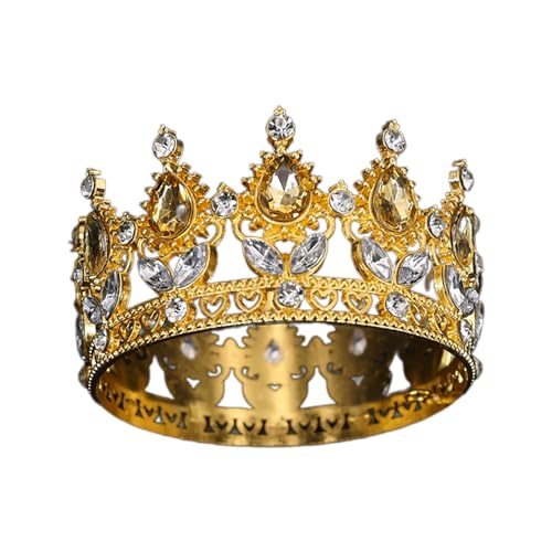 Thewasc Elegante Party-Stirnbänder, Krone, Haarreif für Geburtstag, Hochzeit, Königin, Kopfschmuck für Mädchen, Show, Bühnenkostüm von Thewasc