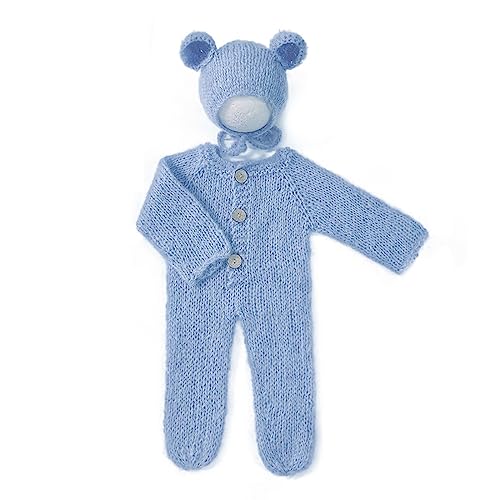 Thewasc Foto-Requisiten für Neugeborene, Jungen und Mädchen, Häkelkleidung, Mohair-Hut, Hose, Foto-Requisiten, Kostüm-Set Thewasc Foto-Requisiten für Neugeborene, Jungen und Mädchen, Häkelkleidung, Mohair-Hut, Hose, Foto-Requisiten, Kostüm-Set von Thewasc