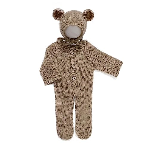 Thewasc Foto-Requisiten für Neugeborene, Jungen und Mädchen, Häkelkleidung, Mohair-Hut, Hose, Foto-Requisiten, Kostüm-Set Thewasc Foto-Requisiten für Neugeborene, Jungen und Mädchen, Häkelkleidung, Mohair-Hut, Hose, Foto-Requisiten, Kostüm-Set von Thewasc