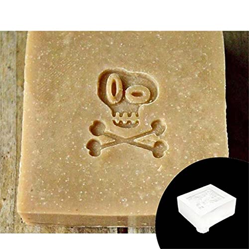 Thewasc Halloween Clear Soap Stamp Block Acrylic Transparent Soap Seal Stamper Halloween Soap Making Supplies von Thewasc