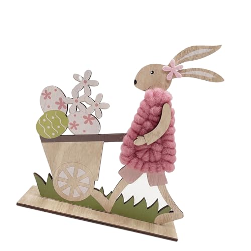 Thewasc Holz Osterdekorationen Figur Tierskulptur Perfekt Für Frühlings Und Jahre Runde Display von Thewasc
