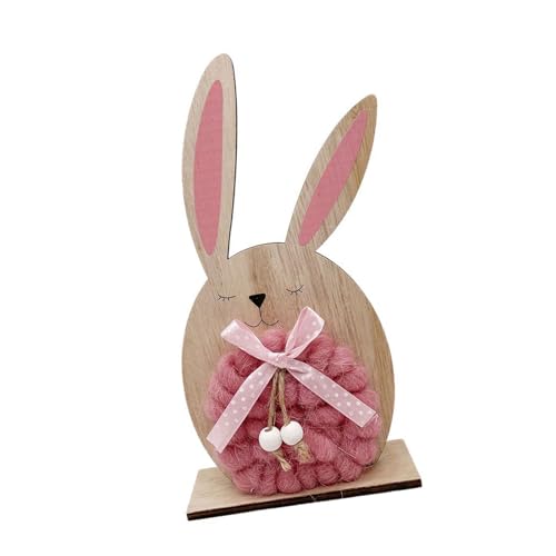 Thewasc Holz Osterdekorationen Figur Tierskulptur Perfekt Für Frühlings Und Jahre Runde Display von Thewasc