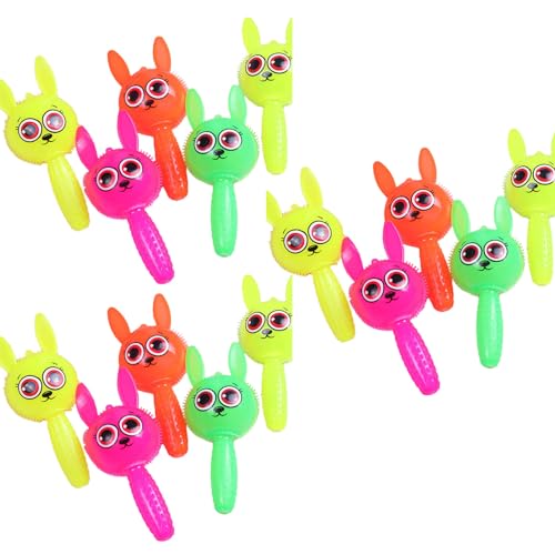 Thewasc Leuchtender Zauberstab, leuchtende Stäbchen, Quetschstab, Set mit 15 bunten Pfeifen, Kinderpartyzubehör, Party-Dekorationen von Thewasc