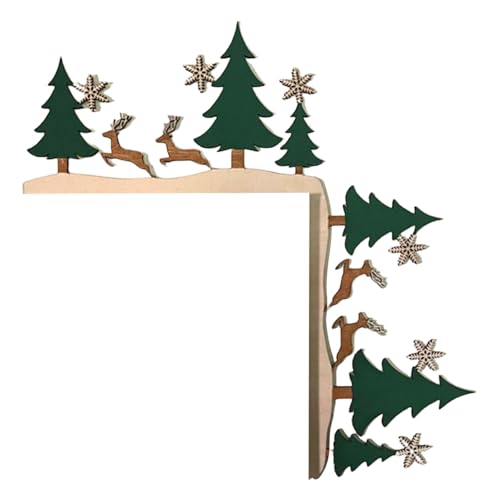 Thewasc Metall-Türaufsätze, Weihnachtsdekoration, für Fenster und Wand, handbemalt, Türrahmen-Schild, stilvolle Fensterdekoration, festliche Dekoration von Thewasc