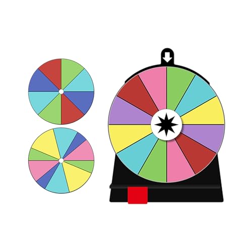 Thewasc Preisspinnerbrett, wiederverwendbares Partyspiel-Rad mit kratzfestem und stabilem Drehmechanismus für Feiern, Veranstaltungen, Party, wiederverwendbares Lotterierad mit Führung Thewasc Preisspinnerbrett, wiederverwendbares Partyspiel-Rad mit kratzfestem und stabilem Drehmechanismus für Feiern, Veranstaltungen, Party, wiederverwendbares Lotterierad mit Führung von Thewasc