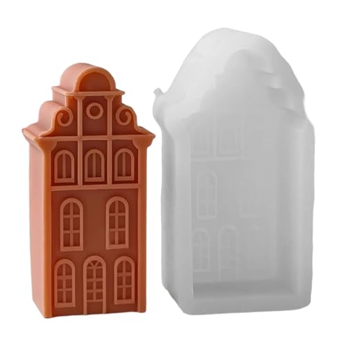 Thewasc Silikonformen, 3D-Hausformen, Epoxidharz, handgefertigte Gießformen, Schornsteinhaus, Gipsformen Thewasc Silikonformen, 3D-Hausformen, Epoxidharz, handgefertigte Gießformen, Schornsteinhaus, Gipsformen von Thewasc