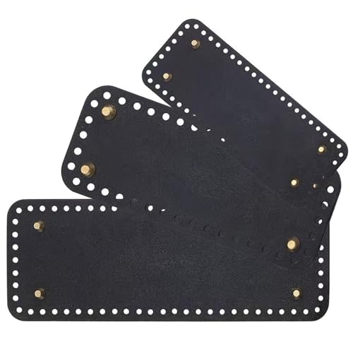 Thewasc Taschenboden zum Häkeln, 22 x 10 cm, 8 x 18 cm, gehäkelter Taschenboden aus Leder, oval, rund, rechteckig, Taschenboden Thewasc Taschenboden zum Häkeln, 22 x 10 cm, 8 x 18 cm, gehäkelter Taschenboden aus Leder, oval, rund, rechteckig, Taschenboden von Thewasc