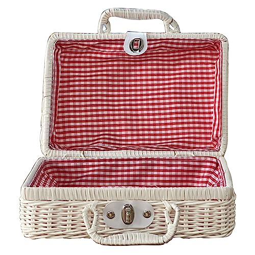 Thewasc Vintage Totenteilung Für Gehäuse Mit Deckel Handgewebtes Rattan Maskset Organizer Für Out Thewasc Vintage Totenteilung Für Gehäuse Mit Deckel Handgewebtes Rattan Maskset Organizer Für Out von Thewasc