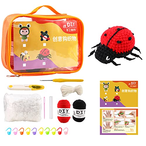 Thewasc Wolle Häkelnadeln Set Anfänger Handgemachte Stricken Häkelnadeln Nadel Garn Wolle Nähzubehör Spielzeug Kit Stricken Handwerk von Thewasc