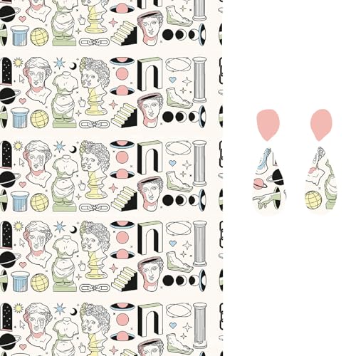 Ton-Transferpapier, Farbserie, Transferpapier, Ton-Transferblätter für Ton, Schmuckherstellung, Ton, Transferpapierbögen von Thewasc