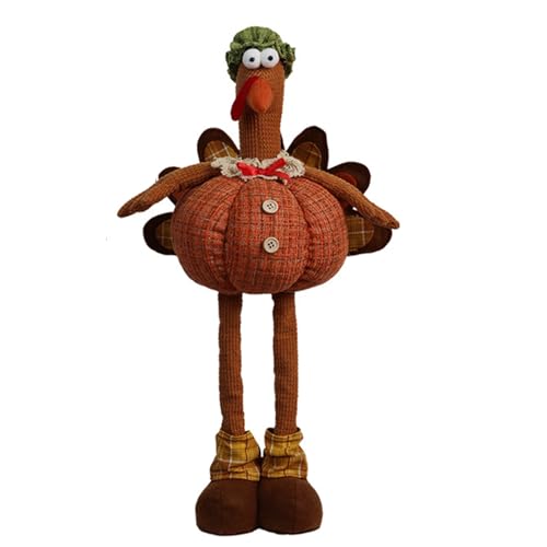 Truthahnpuppen Teleskopbein Truthahnpuppen für Thanksgiving Day Home Schreibtisch Regal Dekoration Ernte Festival Party Supplies Puppe Dekoration von Thewasc