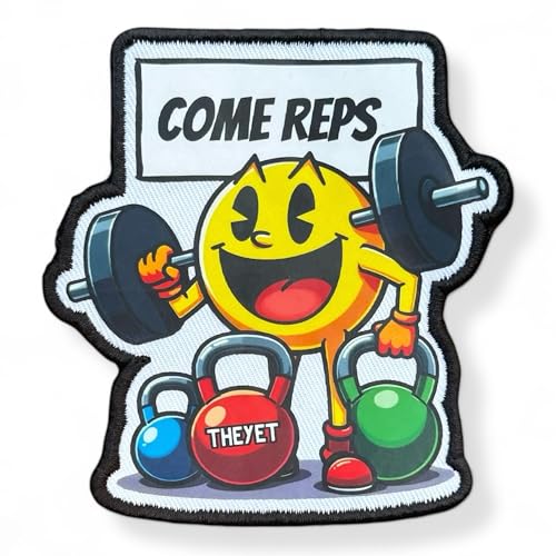 THEYET Klettverschluss CrossFit Stickerei und Magnet für Militärrucksack und Weste | Zubehör Gym und Cross Training | Airsoft Rucksack Abzeichen für Herren und Damen (Come Rep) von Theyet