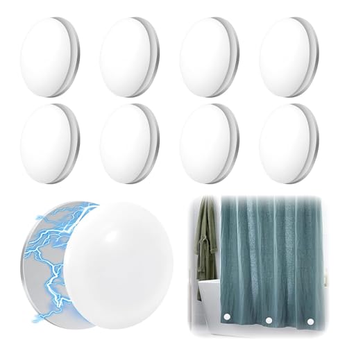 8 Paar,Shower Curtain Weights Magnetic,Duschvorhang Magnet,Orbicular Duschvorhang Magnete Unten,Vorhang Gewichte Outdoor,Gardinenbeschwerer,Geeignet für Tischdecken, Innenvorhänge, Außenvorhänge usw. 8 Paar,Shower Curtain Weights Magnetic,Duschvorhang Magnet,Orbicular Duschvorhang Magnete Unten,Vorhang Gewichte Outdoor,Gardinenbeschwerer,Geeignet für Tischdecken, Innenvorhänge, Außenvorhänge usw. von Thgtao