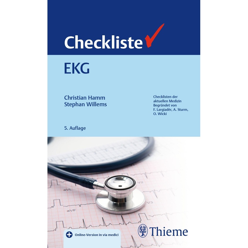 Checkliste Ekg - Christian Hamm, Stephan Willems, Kartoniert (TB) von Thieme