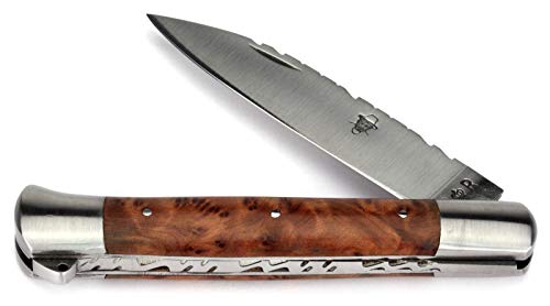 Thiers-Issard Taschenmesser ISSOIRE DROIT 12 cm - Griffschalen Thuja - Dorn - Messer Klinge 10 cm 12C27 Sandvik Stahl von Thiers-Issard