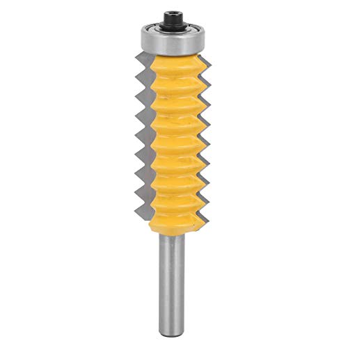8 mm Schaft, Feder und Nut, 45 ° Zick-Zack-Tischler-Klebegelenk-Fräser, geeignet für CNC, automatische Oberfräsen, Tisch-montierte Oberfräse, Stockstärke (55 mm) von Thincol