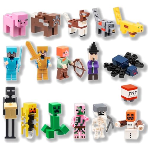 16PC Spielzeug Figuren Set, Tortenfiguren Set, Tortendeko Deko, Cupcake Deko, Party Kuchen Deko, Cartoon Tortendekoration Kindergeburtstag, Kinder Geburtstag Party Torte Deko Supplies von Thingehoy