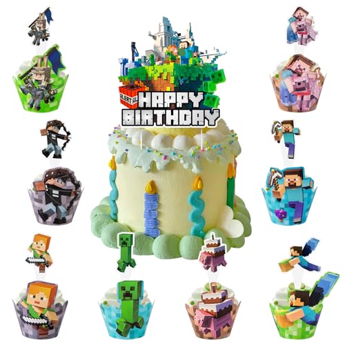 Cupcake Toppers Tortenfiguren Kuchen Dekoration Tortendeko (003) von Thingehoy