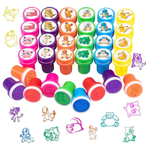 Thingehoy 24 Stück Stempel Kinder Set, Cartoon Kinderstempel, Stempelset Kinder Thingehoy 24 Stück Stempel Kinder Set, Cartoon Kinderstempel, Stempelset Kinder von Thingehoy