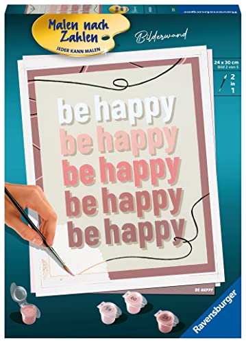 Ravensburger Malen nach Zahlen 20233 – Be Happy – ab 12 Jahren von Ravensburger