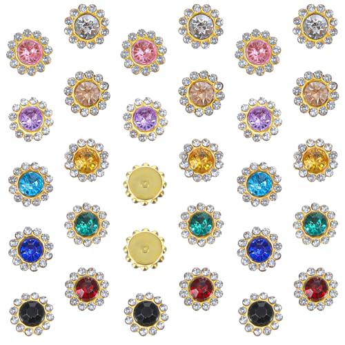 Strasssteine zum Aufnähen, Sonnenblumen-Formen, Kristallglas, Metallbasis, Nähen, Blumen, Klauen, Strasssteine, flache Rückseite, Strasssteine für selbstgemachte Kleidungsstücke, Kleider, Verzierungen Strasssteine zum Aufnähen, Sonnenblumen-Formen, Kristallglas, Metallbasis, Nähen, Blumen, Klauen, Strasssteine, flache Rückseite, Strasssteine für selbstgemachte Kleidungsstücke, Kleider, Verzierungen von Thinp