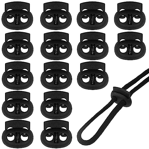 Thinp 15 Stück Kordel Stopper mit 2 Loch,Kordelstopper Kunststoff,Gummikordel Stopper,Kordelklemme Kordelschlösser,Zugkordel Stopper,Schnur Rutsche,Federschnurschlösser,für Kordelzug Kleidung Paracord Thinp 15 Stück Kordel Stopper mit 2 Loch,Kordelstopper Kunststoff,Gummikordel Stopper,Kordelklemme Kordelschlösser,Zugkordel Stopper,Schnur Rutsche,Federschnurschlösser,für Kordelzug Kleidung Paracord von Thinp