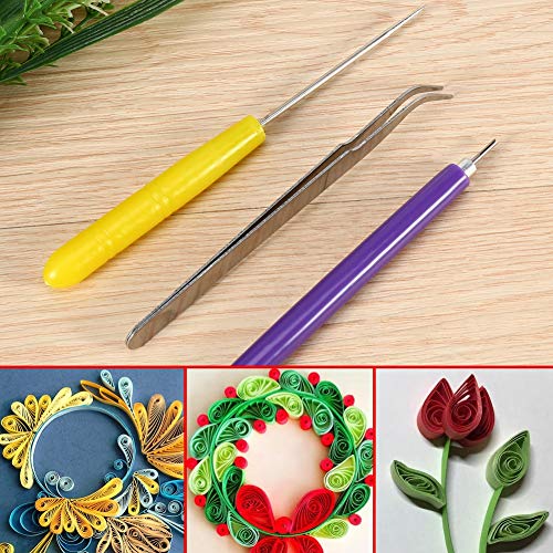 DIY Quilling Paper Tools Set, Pinzettennadelstifte Geschlitzte Stift, Handgefertigte Basteldekorationen für Zimmer, Laden, Hochzeit, Party, mit Einfacher Struktur DIY Quilling Paper Tools Set, Pinzettennadelstifte Geschlitzte Stift, Handgefertigte Basteldekorationen für Zimmer, Laden, Hochzeit, Party, mit Einfacher Struktur von Thonlai