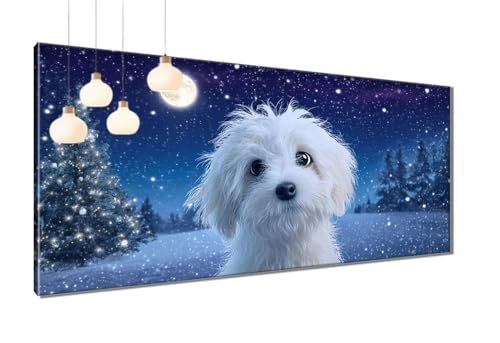 5D Diamond Painting Erwachsene Mond, Diamant Painting Bilder Hund, DIY Cross Stickerei Malerei Kits, Eckige Steine Full Drill Mosaikherstellung Bastelset Erwachsene für Wand Dekor 70x140 cm T3-1078 5D Diamond Painting Erwachsene Mond, Diamant Painting Bilder Hund, DIY Cross Stickerei Malerei Kits, Eckige Steine Full Drill Mosaikherstellung Bastelset Erwachsene für Wand Dekor 70x140 cm T3-1078 von Thooaixy