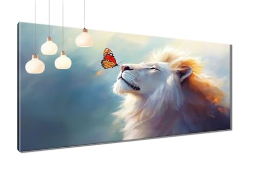 5D Diamond Painting Erwachsene Schmetterling, Diamant Painting Bilder Löwe, DIY Cross Stickerei Malerei Kits, Eckige Steine Full Drill Mosaik Bastelset Erwachsene für Wand Dekor 70x140 cm T3-1166 5D Diamond Painting Erwachsene Schmetterling, Diamant Painting Bilder Löwe, DIY Cross Stickerei Malerei Kits, Eckige Steine Full Drill Mosaik Bastelset Erwachsene für Wand Dekor 70x140 cm T3-1166 von Thooaixy
