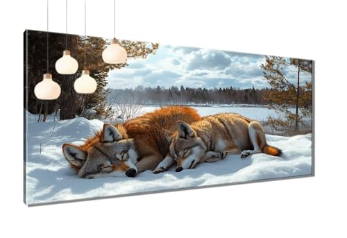 5D Diamond Painting Erwachsene Schnee, Diamant Painting Bilder Wolf, DIY Cross Stickerei Malerei Kits, Eckige Steine Full Drill Mosaikherstellung Bastelset Erwachsene für Wand Dekor 70x140 cm T3-1158 5D Diamond Painting Erwachsene Schnee, Diamant Painting Bilder Wolf, DIY Cross Stickerei Malerei Kits, Eckige Steine Full Drill Mosaikherstellung Bastelset Erwachsene für Wand Dekor 70x140 cm T3-1158 von Thooaixy