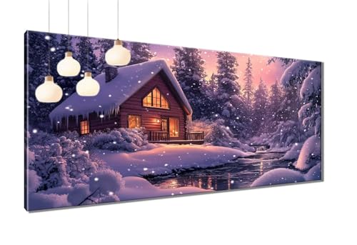 5D Diamond Painting Erwachsene Schneeszene, Diamant Painting Bilder Wald, DIY Cross Stickerei Malerei Kits, Eckige Steine Full Drill Mosaik Bastelset Erwachsene für Wand Dekor 70x140 cm T3-1174 5D Diamond Painting Erwachsene Schneeszene, Diamant Painting Bilder Wald, DIY Cross Stickerei Malerei Kits, Eckige Steine Full Drill Mosaik Bastelset Erwachsene für Wand Dekor 70x140 cm T3-1174 von Thooaixy