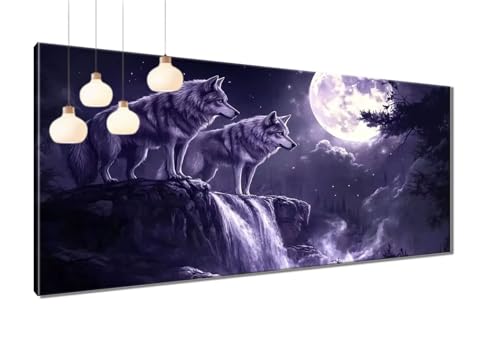 Diamond Painting XXL 60x120 cm, 5D Diamant Painting Bilder Fallen Diamant Malerei Cross Stitch Stickerei Bastelset Erwachsene, DIY Wolf Diamond-Painting Erwachsene mit Zubehör für Wanddeko T3-1159 Diamond Painting XXL 60x120 cm, 5D Diamant Painting Bilder Fallen Diamant Malerei Cross Stitch Stickerei Bastelset Erwachsene, DIY Wolf Diamond-Painting Erwachsene mit Zubehör für Wanddeko T3-1159 von Thooaixy