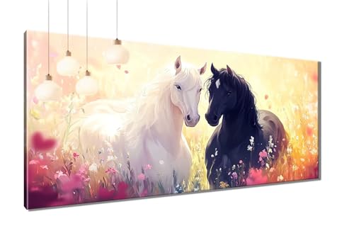 Diamond Painting XXL 60x120 cm, 5D Diamant Painting Bilder Paar Diamant Malerei Cross Stitch Stickerei Bastelset Erwachsene, DIY Pferd Diamond-Painting Erwachsene mit Zubehör für Wanddeko T3-1165 Diamond Painting XXL 60x120 cm, 5D Diamant Painting Bilder Paar Diamant Malerei Cross Stitch Stickerei Bastelset Erwachsene, DIY Pferd Diamond-Painting Erwachsene mit Zubehör für Wanddeko T3-1165 von Thooaixy