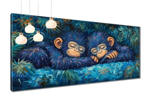 Diamond Painting XXL 70x140 cm, 5D Diamant Painting Bilder Tropisch Diamant Malerei Cross Stitch Stickerei Bastelset Erwachsene, DIY Affe Diamond-Painting Erwachsene mit Zubehör für Wanddeko T3-1151 Diamond Painting XXL 70x140 cm, 5D Diamant Painting Bilder Tropisch Diamant Malerei Cross Stitch Stickerei Bastelset Erwachsene, DIY Affe Diamond-Painting Erwachsene mit Zubehör für Wanddeko T3-1151 von Thooaixy