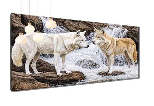Diamond Painting XXL 70x140 cm, 5D Diamant Painting Bilder Wolf Diamant Malerei Cross Stitch Stickerei Bastelset Erwachsene, DIY Fallen Diamond-Painting Erwachsene mit Zubehör für Wanddeko T3-1161 Diamond Painting XXL 70x140 cm, 5D Diamant Painting Bilder Wolf Diamant Malerei Cross Stitch Stickerei Bastelset Erwachsene, DIY Fallen Diamond-Painting Erwachsene mit Zubehör für Wanddeko T3-1161 von Thooaixy