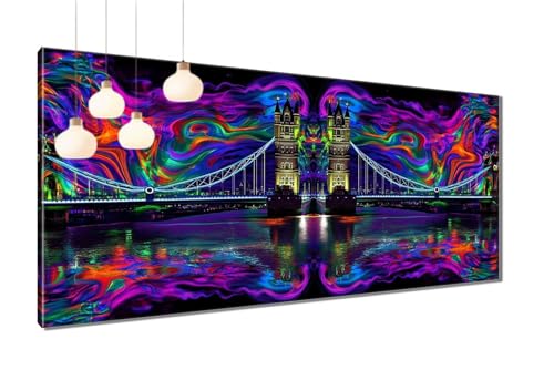 Diamond Painting XXL 80x160 cm, 5D Diamant Painting Bilder Abstrakt Diamant Malerei Cross Stitch Stickerei Bastelset Erwachsene, DIY Brücke Diamond-Painting Erwachsene mit Zubehör für Wanddeko T3-1147 Diamond Painting XXL 80x160 cm, 5D Diamant Painting Bilder Abstrakt Diamant Malerei Cross Stitch Stickerei Bastelset Erwachsene, DIY Brücke Diamond-Painting Erwachsene mit Zubehör für Wanddeko T3-1147 von Thooaixy
