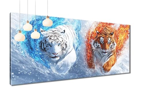 Diamond Painting XXL 80x160 cm, 5D Diamant Painting Bilder Tiger Diamant Malerei Cross Stitch Stickerei Bastelset Erwachsene, DIY Flamme Diamond-Painting Erwachsene mit Zubehör für Wanddeko T3-1175 Diamond Painting XXL 80x160 cm, 5D Diamant Painting Bilder Tiger Diamant Malerei Cross Stitch Stickerei Bastelset Erwachsene, DIY Flamme Diamond-Painting Erwachsene mit Zubehör für Wanddeko T3-1175 von Thooaixy