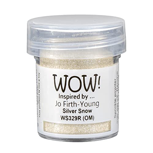 Wow! Glitzer-Präge-Glitzer | 15 ml | Silber-Schnee-Prägung Glitzer | Jo Firth-Young | Befreien Sie Ihre Kreativität und verschönern Sie Ihre Kartenherstellung | WS329 | hochwertig und ungiftig von Thorness