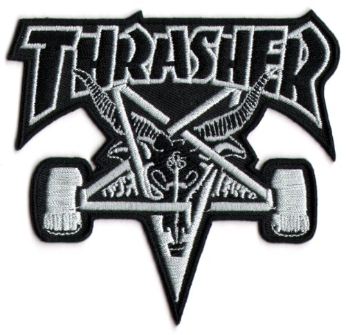 Thrasher Skateboard Magazine Punk Rock Music Skateboard Patch / Aufnäher, zum Aufbügeln oder Aufnähen, neu Thrasher Skateboard Magazine Punk Rock Music Skateboard Patch / Aufnäher, zum Aufbügeln oder Aufnähen, neu von Thrasher