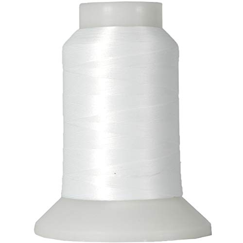 Threadart Wollgarn, dehnbar, 1000 m Spulen, Nylonfaden für Bademode, Dessous, Strickwaren, Weiß – Farbe 9101 von Threadart