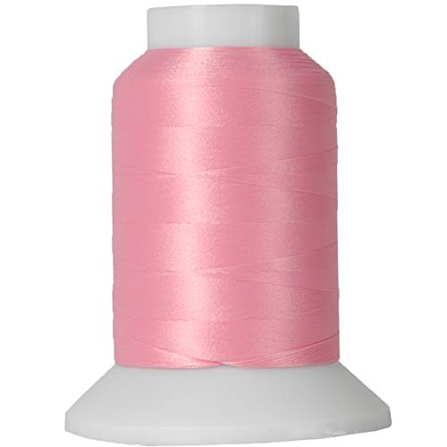 Threadart Wooly Nylonfaden, Nähgarn, dehnbar, 1000 m Spulen, Kaugummirosa von Threadart