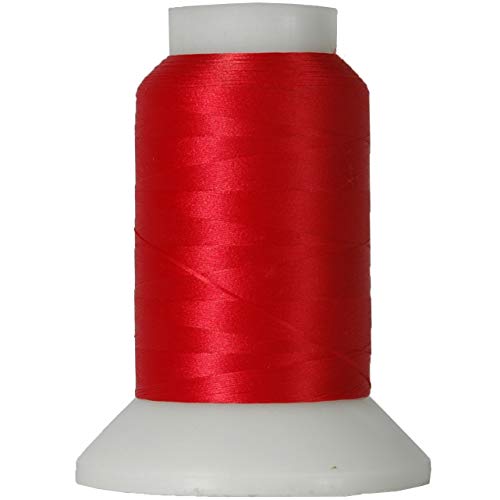 Threadart Wooly Nylonfaden, Nähgarn, dehnbar, 1000 m Spulen, Rot von Threadart