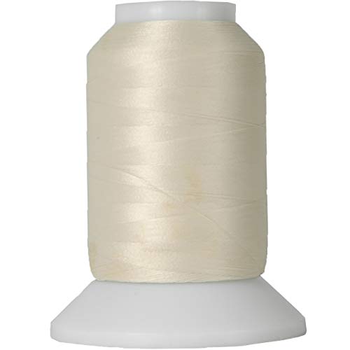Threadart Wooly Nylonfaden, Nähgarn, dehnbar, 1000 m Spulen, elfenbeinfarben von Threadart