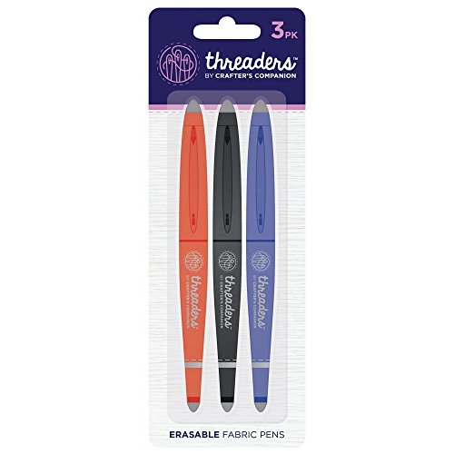 Threaders TH-1152 Löschbaren Stoff Nähende Filzstiften Mehr 3 Pack-Multi, Plastic, 197 x 7 x 0.6 cm Threaders TH-1152 Löschbaren Stoff Nähende Filzstiften Mehr 3 Pack-Multi, Plastic, 197 x 7 x 0.6 cm von Threaders