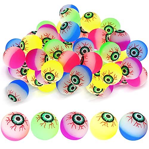 Threan 20 Stücke Halloween Flummi Gruselige Augen Bälle Verschiedene Bunte Hüpfende Bälle Halloween Dekorationen Augäpfel für Halloween Party, Süßes oder Saures Goodies Threan 20 Stücke Halloween Flummi Gruselige Augen Bälle Verschiedene Bunte Hüpfende Bälle Halloween Dekorationen Augäpfel für Halloween Party, Süßes oder Saures Goodies von Threan