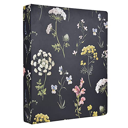 Vintage Floral Hardcover 3-Ringbuch, 2,5 cm, runde Ringe mit Innentaschen, Blumen-Ordner, Organizer für Schule, Büro Vintage Floral Hardcover 3-Ringbuch, 2,5 cm, runde Ringe mit Innentaschen, Blumen-Ordner, Organizer für Schule, Büro von Three Oaks