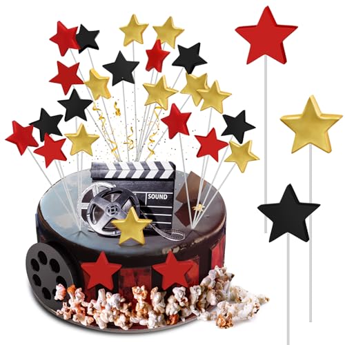 Threehoney 36 Stück Filmnacht Tortenaufsatz Ton Stern Dekorationen Film Nacht Kit Film Thema Party Supplies Kuchen Dekoration für Geburtstag Kino Thema für Dusche Geburtstag Party Film Hintergrund Threehoney 36 Stück Filmnacht Tortenaufsatz Ton Stern Dekorationen Film Nacht Kit Film Thema Party Supplies Kuchen Dekoration für Geburtstag Kino Thema für Dusche Geburtstag Party Film Hintergrund von Threehoney