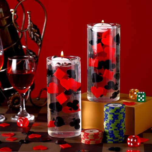 Threehoney 96 Stück Casino Streukonfetti Acryl Poker Glitzer Streukonfetti Dekorationen für Casino Party Tischdekorationen Spiel Poker Nacht Party Supplies Threehoney 96 Stück Casino Streukonfetti Acryl Poker Glitzer Streukonfetti Dekorationen für Casino Party Tischdekorationen Spiel Poker Nacht Party Supplies von Threehoney