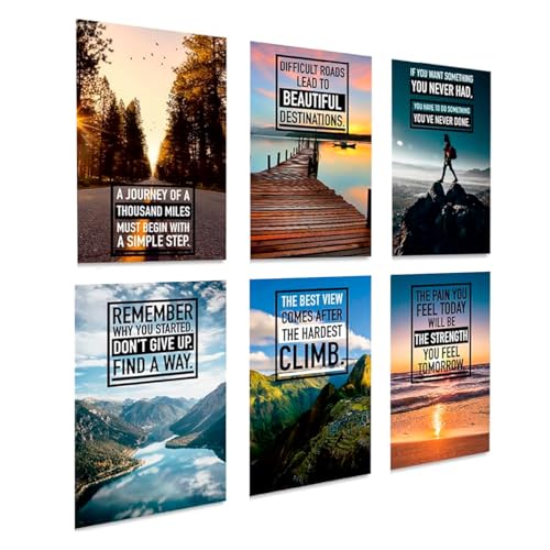 Throwback Traits Motivationsposter 6 Stück - Motivierende Wandkunst – inspirierende Wandkunst, motivierende Poster, Motivierende Poster für Büro, Motivierende Wanddekoration, 6 Stück, 27,9 x 43,2 cm Throwback Traits Motivationsposter 6 Stück - Motivierende Wandkunst – inspirierende Wandkunst, motivierende Poster, Motivierende Poster für Büro, Motivierende Wanddekoration, 6 Stück, 27,9 x 43,2 cm von Throwback Traits